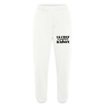Chef is always right - Heavyweight Jogging Pants - made by SPREAD  - OFF WHITE - Front
