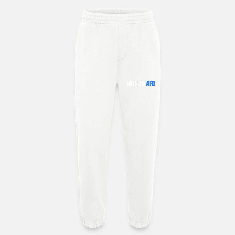 No to afd - Heavyweight Jogging Pants - made by SPREAD  - OFF WHITE