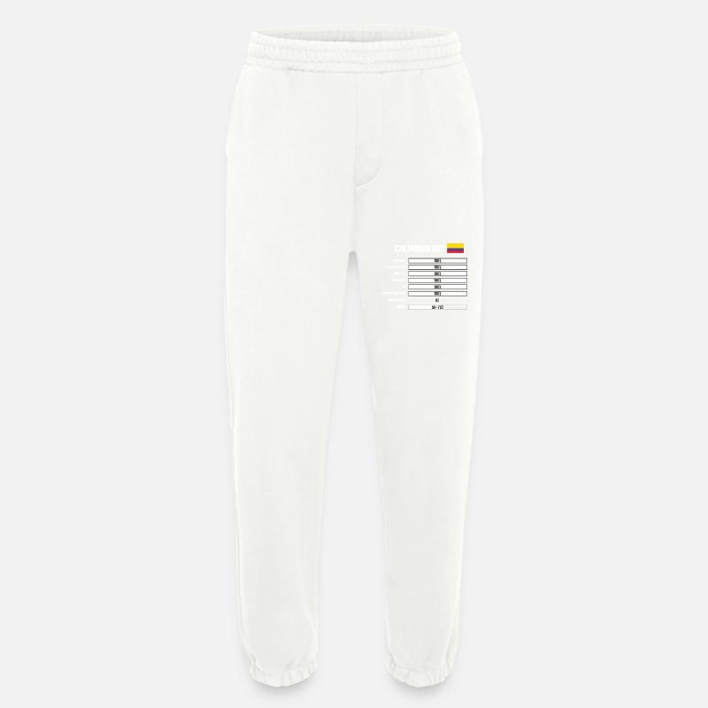 Colombia - Heavyweight Jogging Pants - made by SPREAD  - OFF WHITE