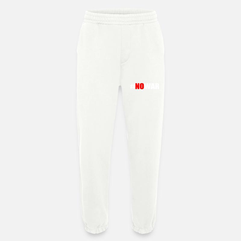 No war - Heavyweight Jogginghose - made by SPREAD  - OFF WHITE