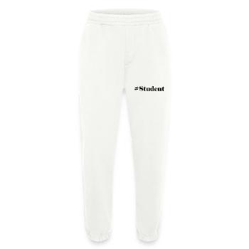 #Student logo - Pantalon de jogging bio épais fabriqué en UE - OFF WHITE - Devant