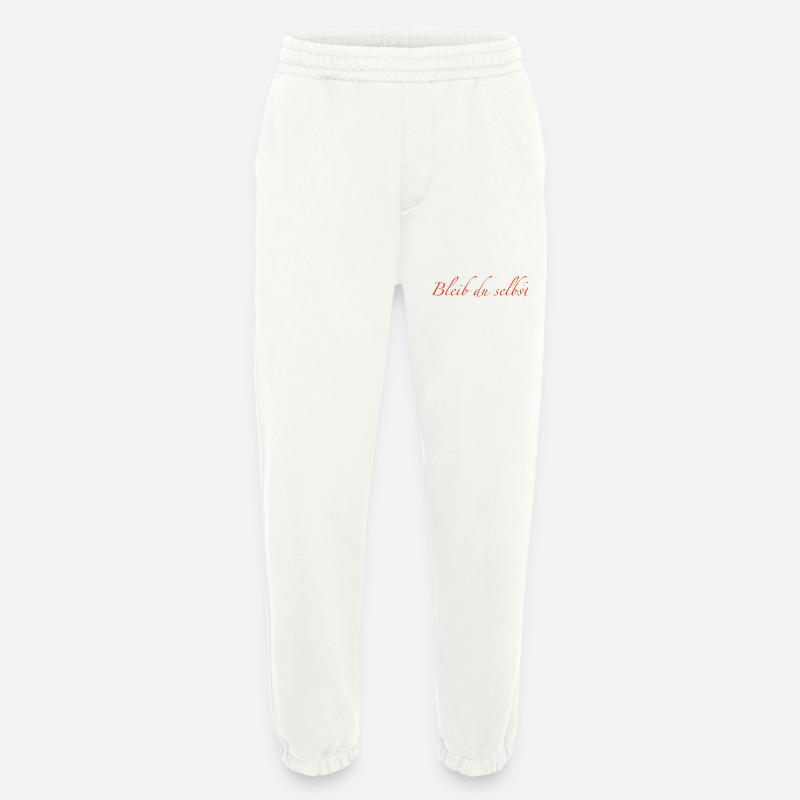Restez vous-même - Pantalon de jogging bio épais fabriqué en UE - OFF WHITE