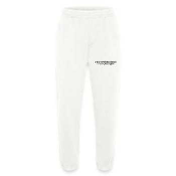 I have a crazy godfather don't force me to call him - Heavyweight Jogging Pants - made by SPREAD  - OFF WHITE - Front
