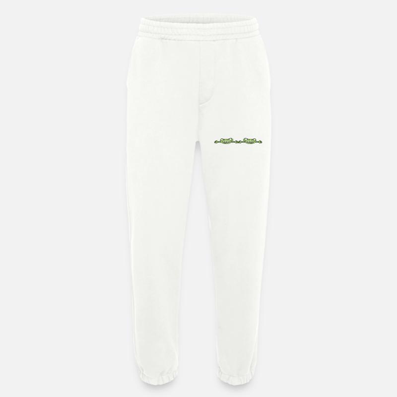 2 freunde team paar duo verstecken rahmen text - Heavyweight Jogginghose - made by SPREAD  - OFF WHITE