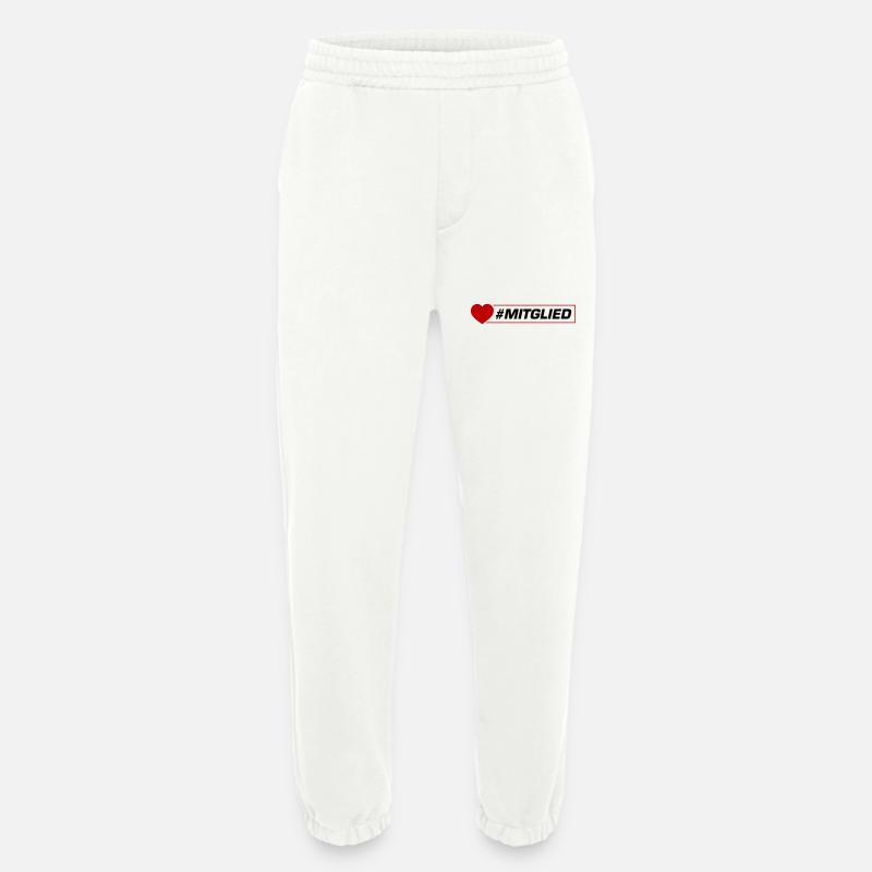 Mitglied Herz - Heavyweight Jogginghose - made by SPREAD  - OFF WHITE