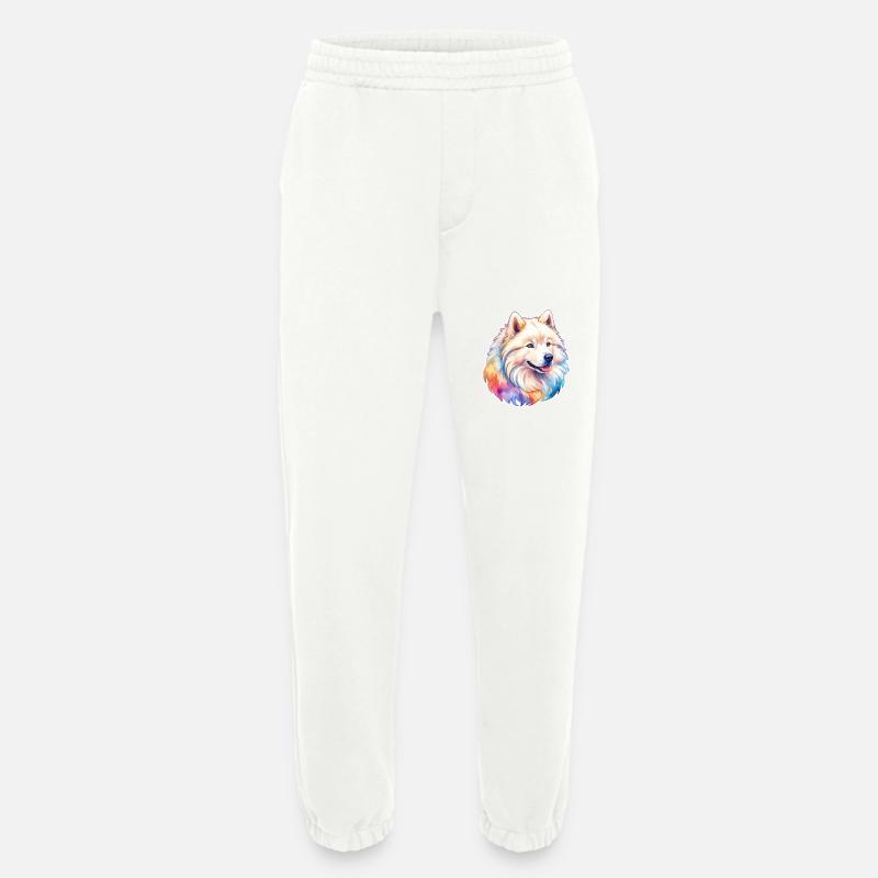 Samojede Wasserfarben - Heavyweight Jogginghose - made by SPREAD - OFF WHITE