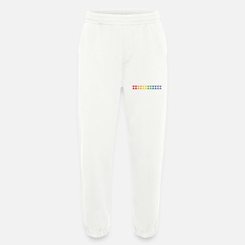 Regenbogen triangles - Heavyweight Jogginghose - made by SPREAD  - OFF WHITE