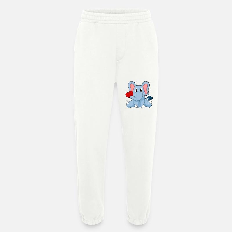 Elephant Heart - Heavyweight Jogging Pants - made by SPREAD  - OFF WHITE