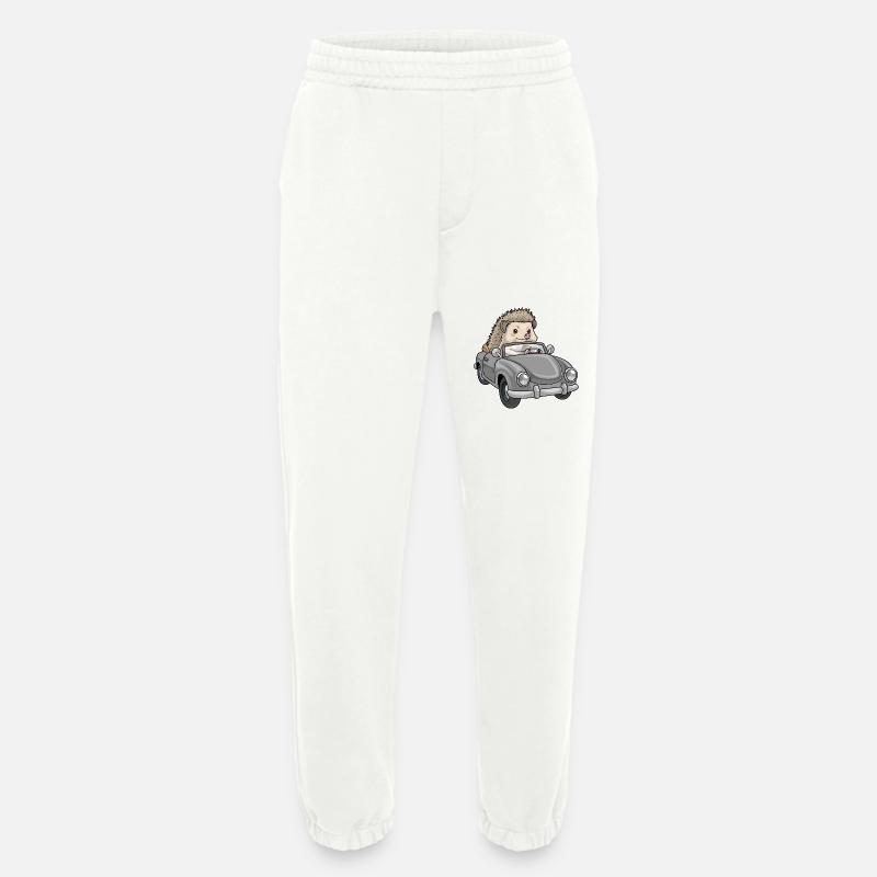 Igel Auto - Heavyweight Jogginghose - made by SPREAD  - OFF WHITE