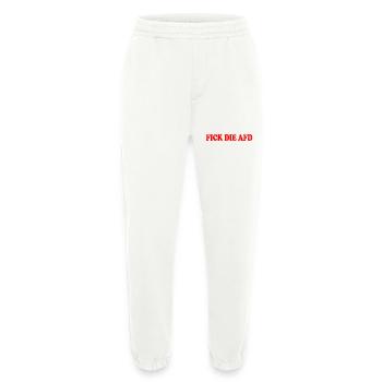 Fuck the afd - Heavyweight Jogging Pants - made by SPREAD  - OFF WHITE - Front