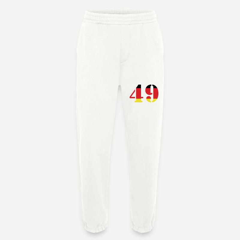 49 Number Jersey Germany - Heavyweight Jogging Pants - made by SPREAD - OFF WHITE