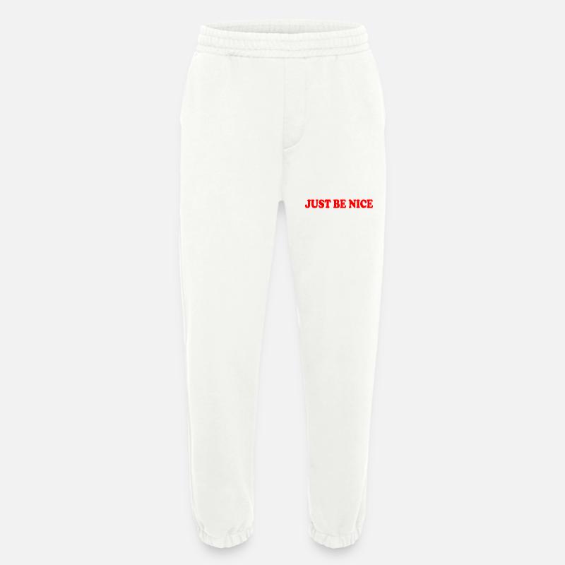 Just be nice - Heavyweight Jogginghose - made by SPREAD  - OFF WHITE
