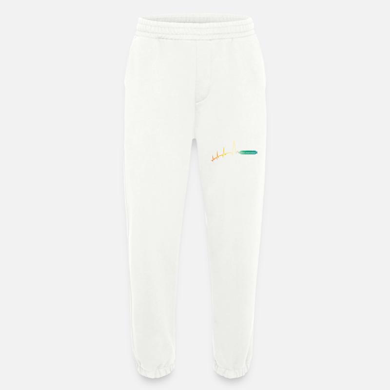 Harmonica Heartbeat Harmonica - Heavyweight Jogging Pants - made by SPREAD  - OFF WHITE