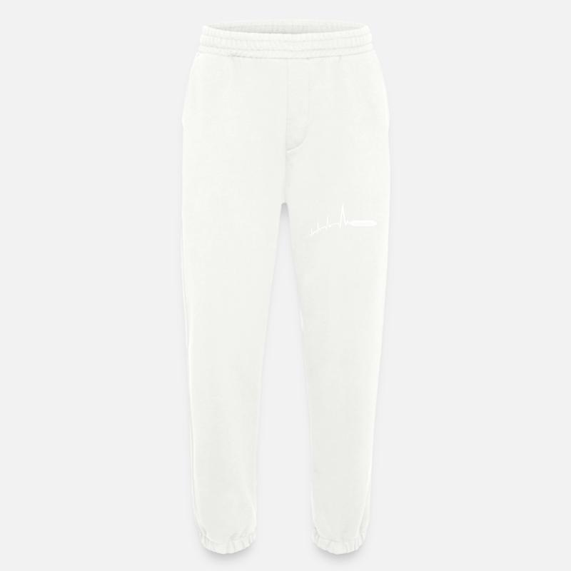 Harmonica Heartbeat Harmonica - Heavyweight Jogging Pants - made by SPREAD  - OFF WHITE