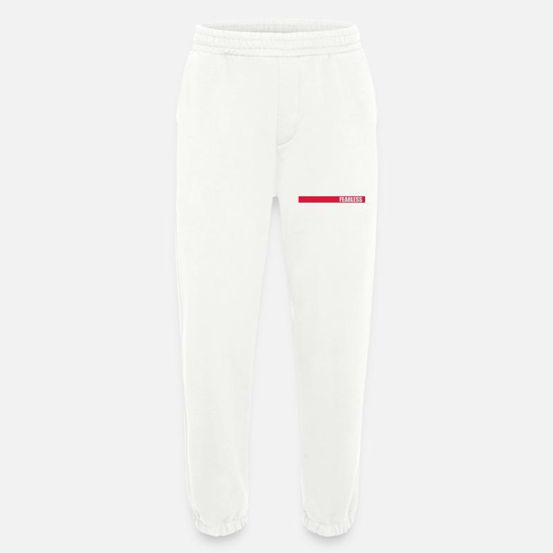 fearless Text Zitat Design - Heavyweight Jogginghose - made by SPREAD - OFF WHITE