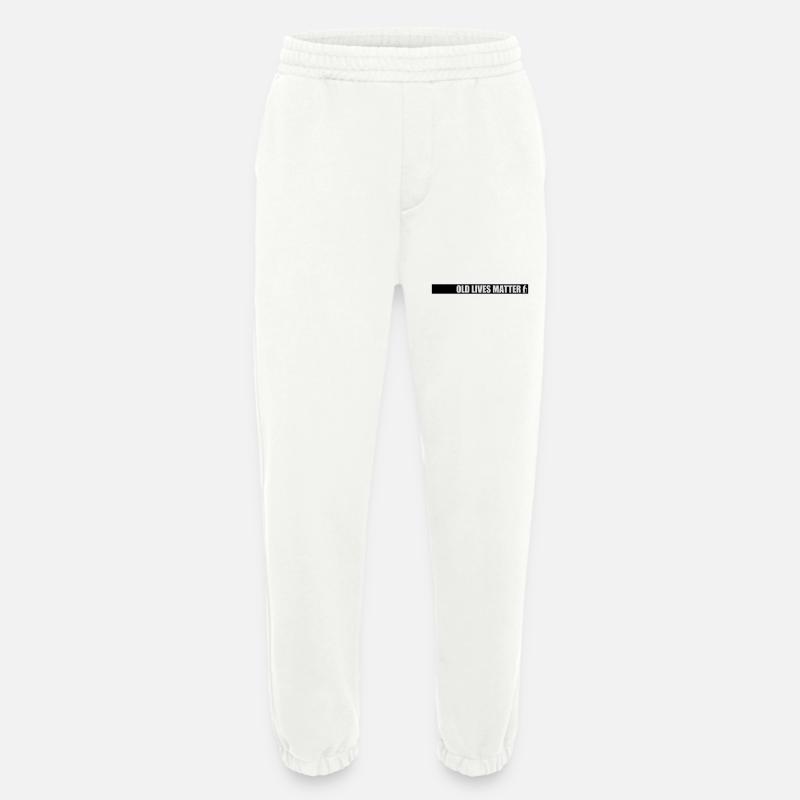 old lives matter quote - Heavyweight Jogging Pants - made by SPREAD  - OFF WHITE