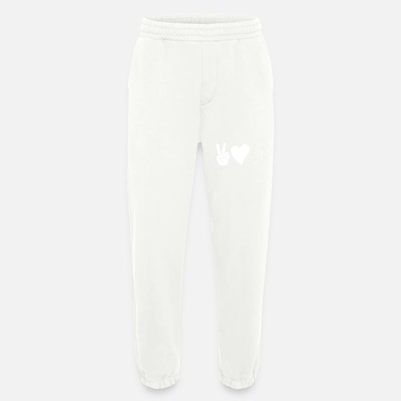 Border Collie - Heavyweight Jogging Pants - made by SPREAD  - OFF WHITE