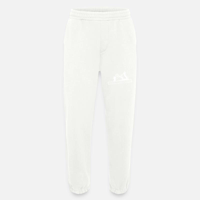 Schreiner Tool Planer Design - Heavyweight Jogging Pants - made by SPREAD  - OFF WHITE