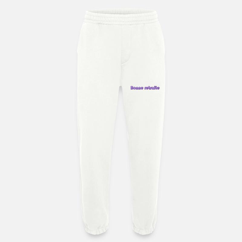 RETIREMENT. RETIREMENT. RETIRED. RETIREMENT - Heavyweight Jogging Pants - made by SPREAD - OFF WHITE