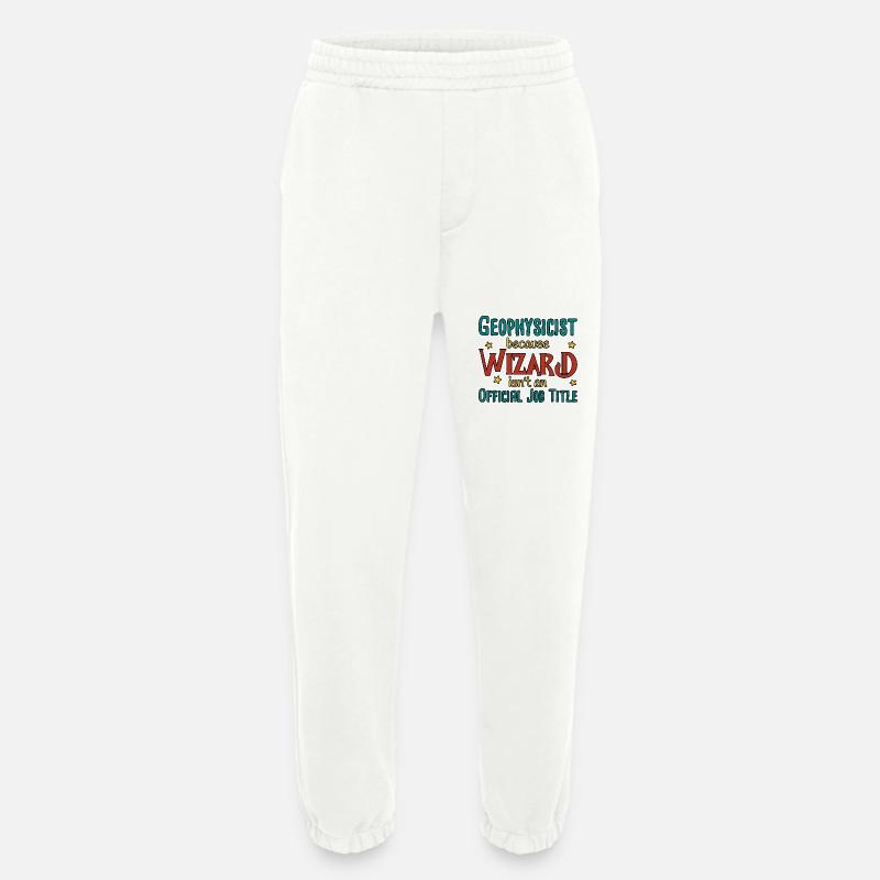 Geophysicist Wizard Geophysics - Heavyweight Jogging Pants - made by SPREAD  - OFF WHITE