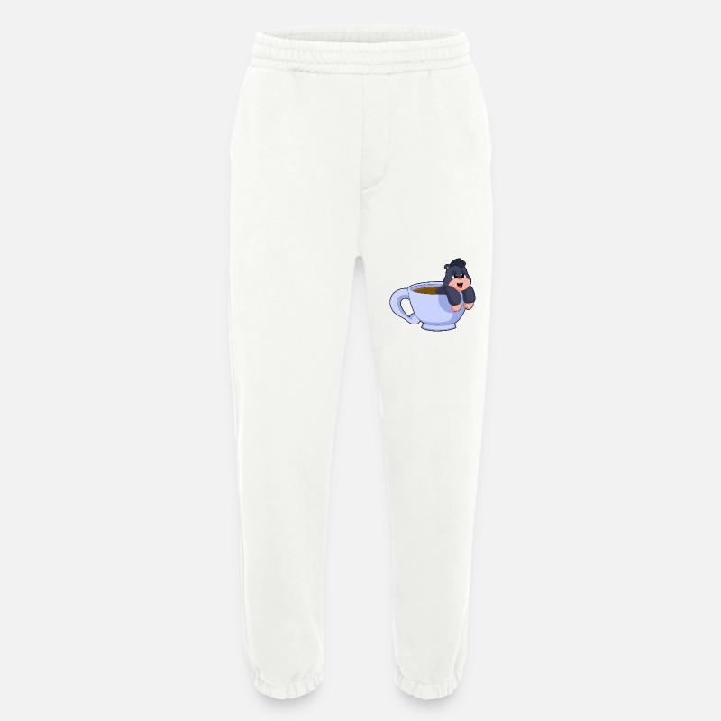 Mole Coffee Mug - Heavyweight Jogging Pants - made by SPREAD - OFF WHITE