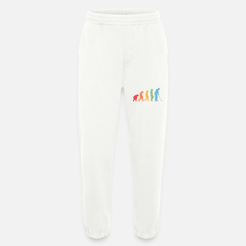 Golfeur Evolution Golf - Pantalon de jogging bio épais fabriqué en UE - OFF WHITE