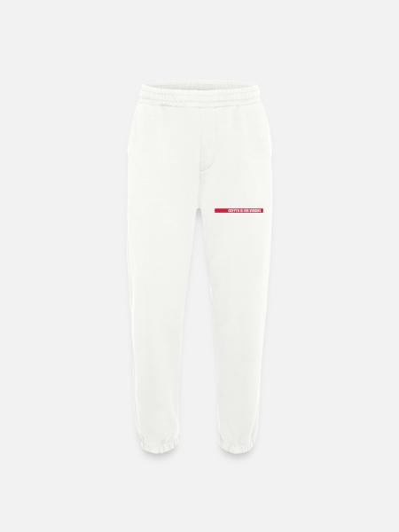 crypto is for virgins - Heavyweight Jogging Pants - made by SPREAD - OFF WHITE