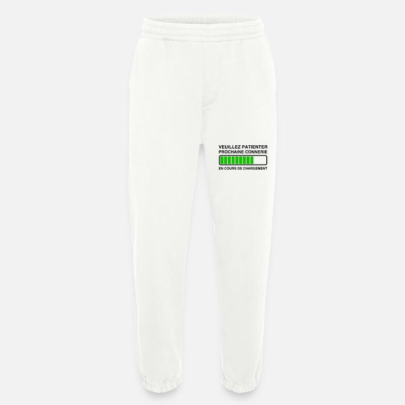 Please Wait Next in progress - Heavyweight Jogging Pants - made by SPREAD  - OFF WHITE