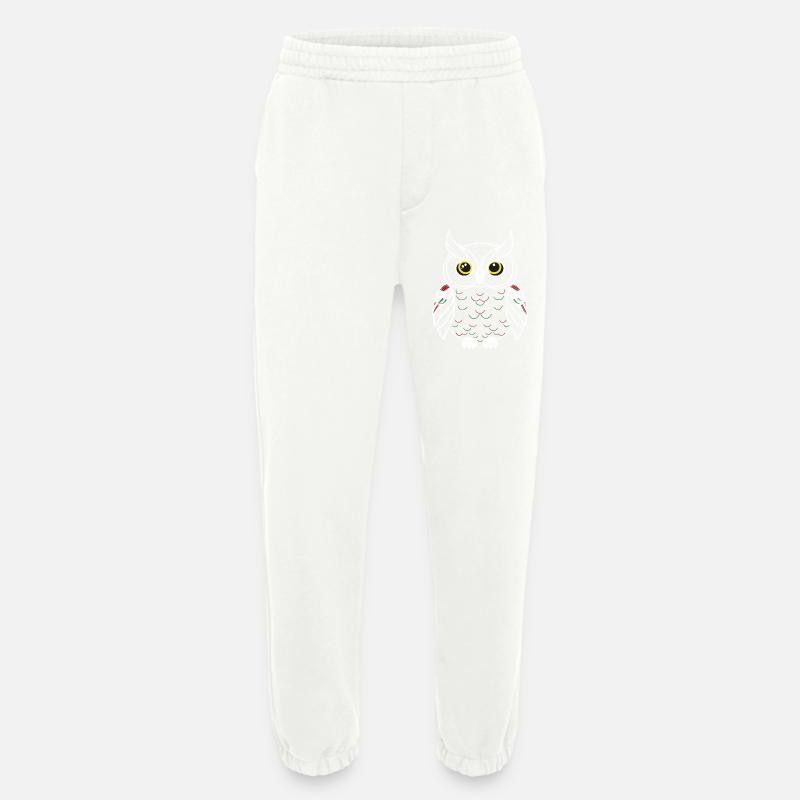 bunte Eule - Heavyweight Jogginghose - made by SPREAD - OFF WHITE