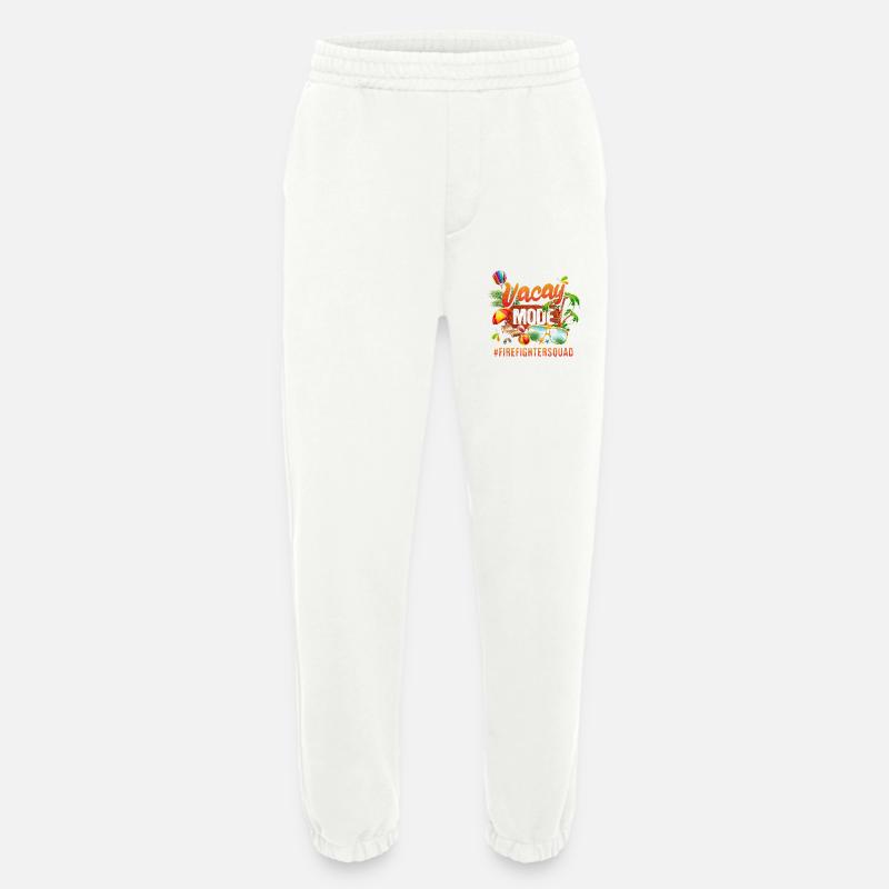 Firefighter Vacation Group #Firefightersquad - Heavyweight Jogging Pants - made by SPREAD  - OFF WHITE