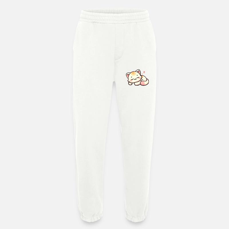 Schlafende Katze - Heavyweight Jogginghose - made by SPREAD  - OFF WHITE