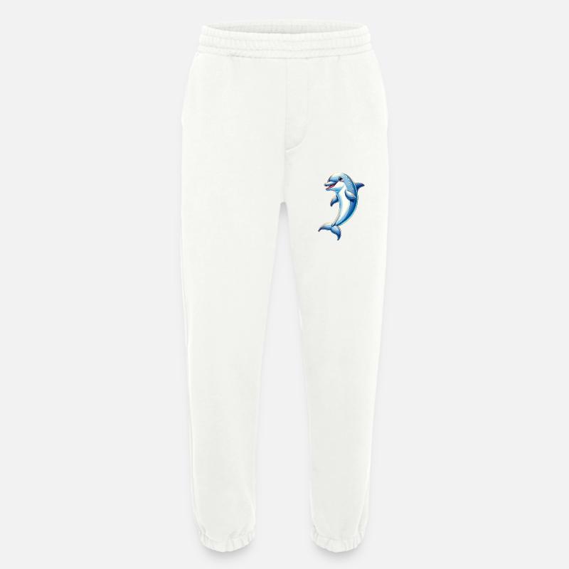 Delfin-Ozean - Heavyweight Jogginghose - made by SPREAD  - OFF WHITE
