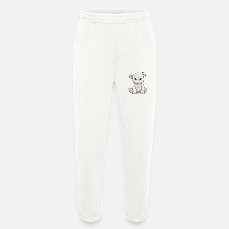 Teddybär Katze Katzen Kätzchen Bär - Heavyweight Jogginghose - made by SPREAD  - OFF WHITE