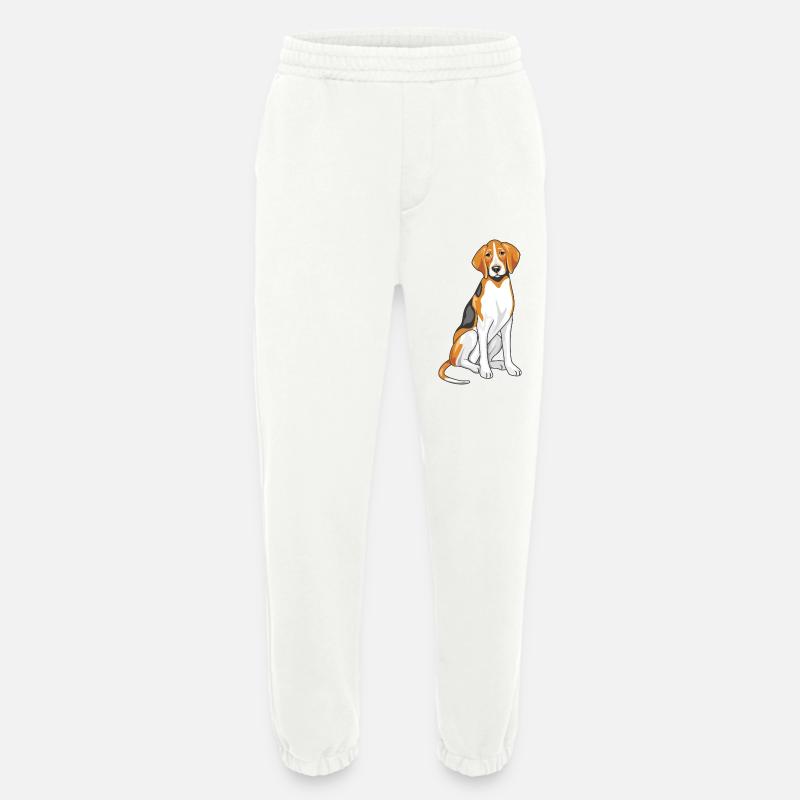Foxhound assis - Pantalon de jogging bio épais fabriqué en UE - OFF WHITE