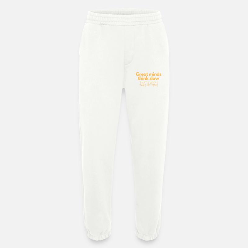Große Köpfe denken langsam - Heavyweight Jogginghose - made by SPREAD - OFF WHITE