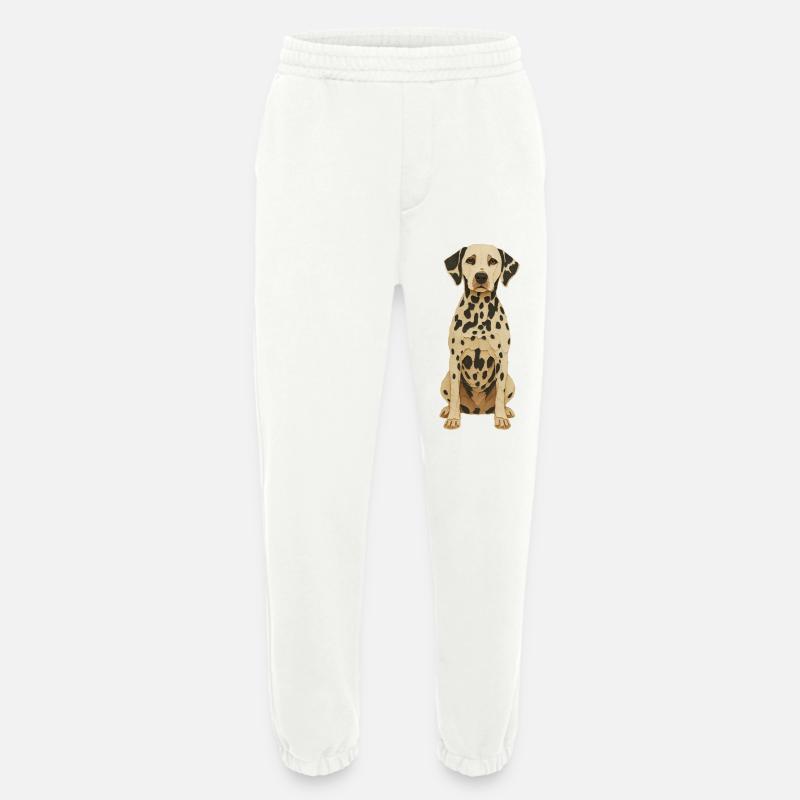 Dalmatiner Patch Art Tee - Heavyweight Jogginghose - made by SPREAD  - OFF WHITE