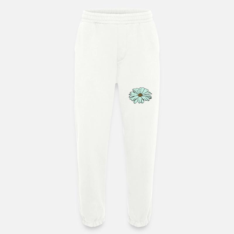 Blume hellblau blaue Blume - Heavyweight Jogginghose - made by SPREAD  - OFF WHITE