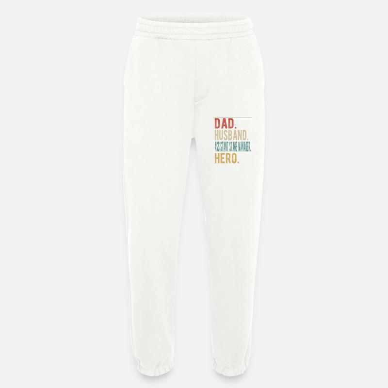 Assistent Inspizient Papa Ehemann Held - Heavyweight Jogginghose - made by SPREAD  - OFF WHITE