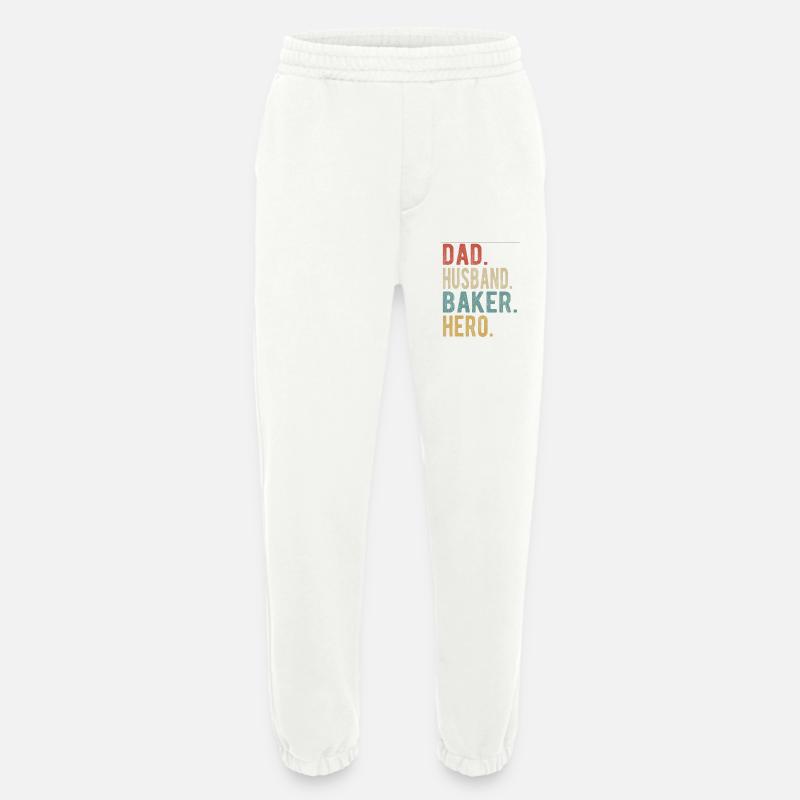 Bäcker, Vater, Ehemann, Held - Heavyweight Jogginghose - made by SPREAD  - OFF WHITE