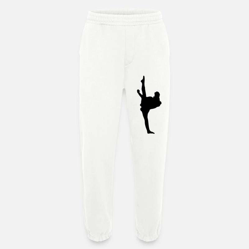 Karate oder Taekwondo High Kick - Heavyweight Jogginghose - made by SPREAD  - OFF WHITE