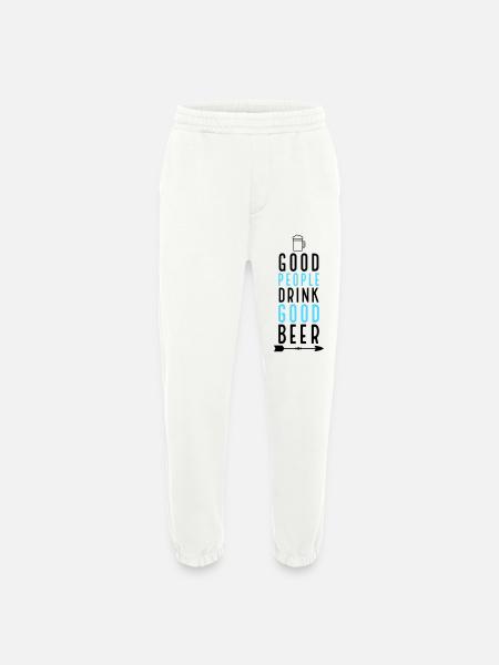 Bière - Pantalon de jogging bio épais fabriqué en UE - OFF WHITE