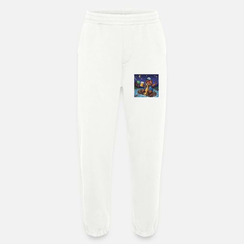 Biber Nachtbier Abenteuer - Heavyweight Jogginghose - made by SPREAD  - OFF WHITE