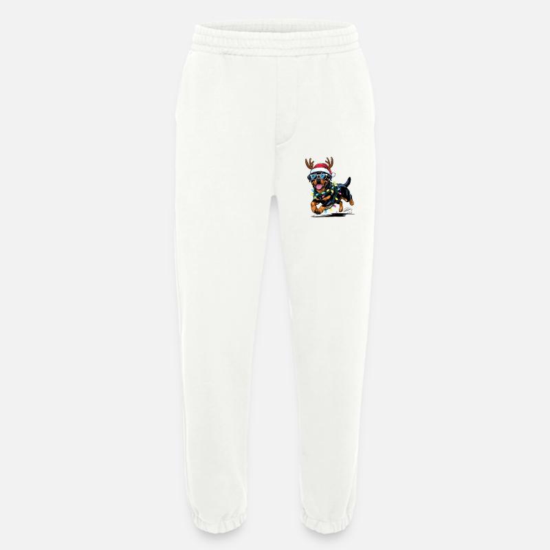 Weihnachts Rottweiler - Heavyweight Jogginghose - made by SPREAD  - OFF WHITE