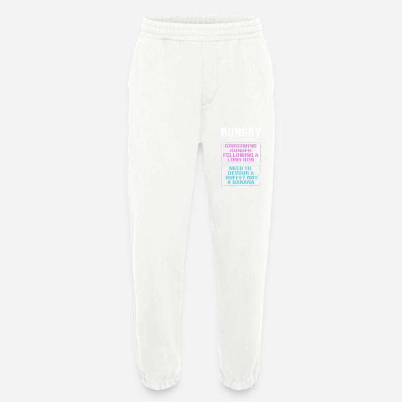 Marathon Marathon Runner - Heavyweight Jogging Pants - made by SPREAD - OFF WHITE
