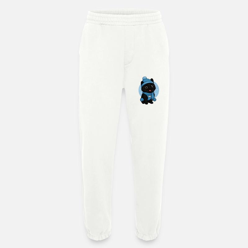 Cuddly Dog Winter Magic - Heavyweight Jogging Pants - made by SPREAD  - OFF WHITE
