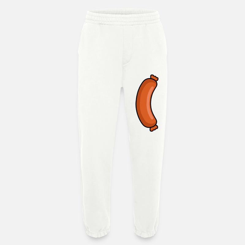 Leckere Wurst – Metzger Fleischfresser Design - Heavyweight Jogginghose - made by SPREAD  - OFF WHITE