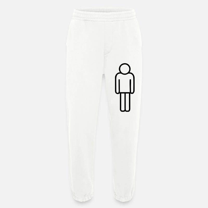 Logo-Mann - Heavyweight Jogginghose - made by SPREAD  - OFF WHITE