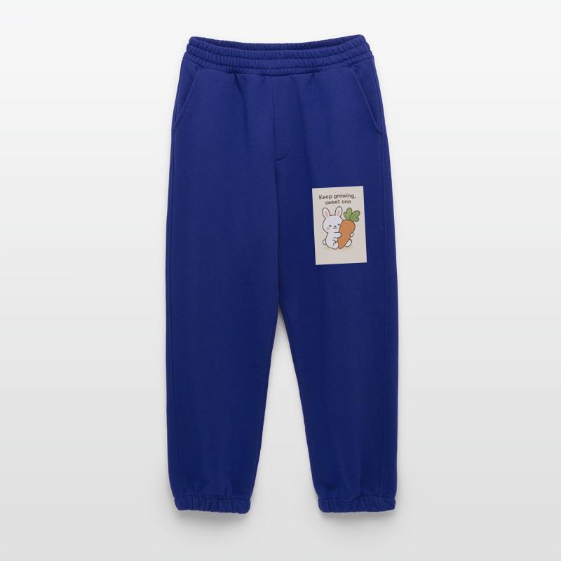 Kawaii Bunny Hugging Giant Carrot Heavyweight Jogging Pants - made by SPREAD 
