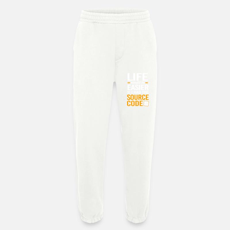 Cybersecurity Cyber Programmer Hacker - Heavyweight Jogging Pants - made by SPREAD - OFF WHITE