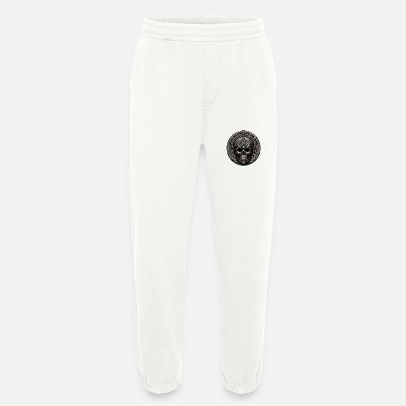 Maya Skull - Heavyweight Jogginghose - made by SPREAD  - OFF WHITE